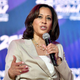 Kamala Harris speaking in New Orleans at the Essence Fest July 6, 2019